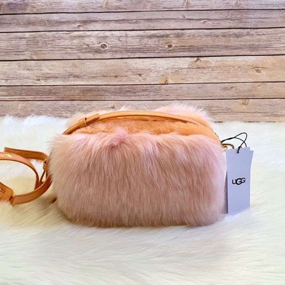 UGG Janey Crossbody Wisp Fuzzy Faux Fur Bag - Picture 2 of 8